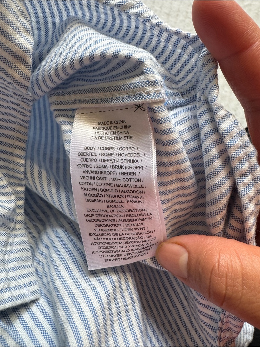 Polo by Ralph Lauren Blue & White Striped Button-Down Shirt - Picture 9 of 10